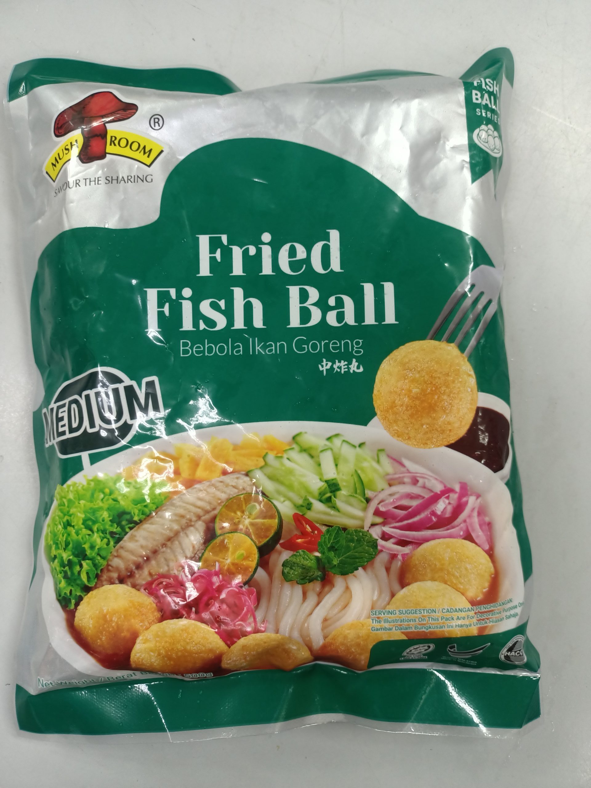 QL FRIED FISH BALL (M) 500GM – C&S Frozen Food