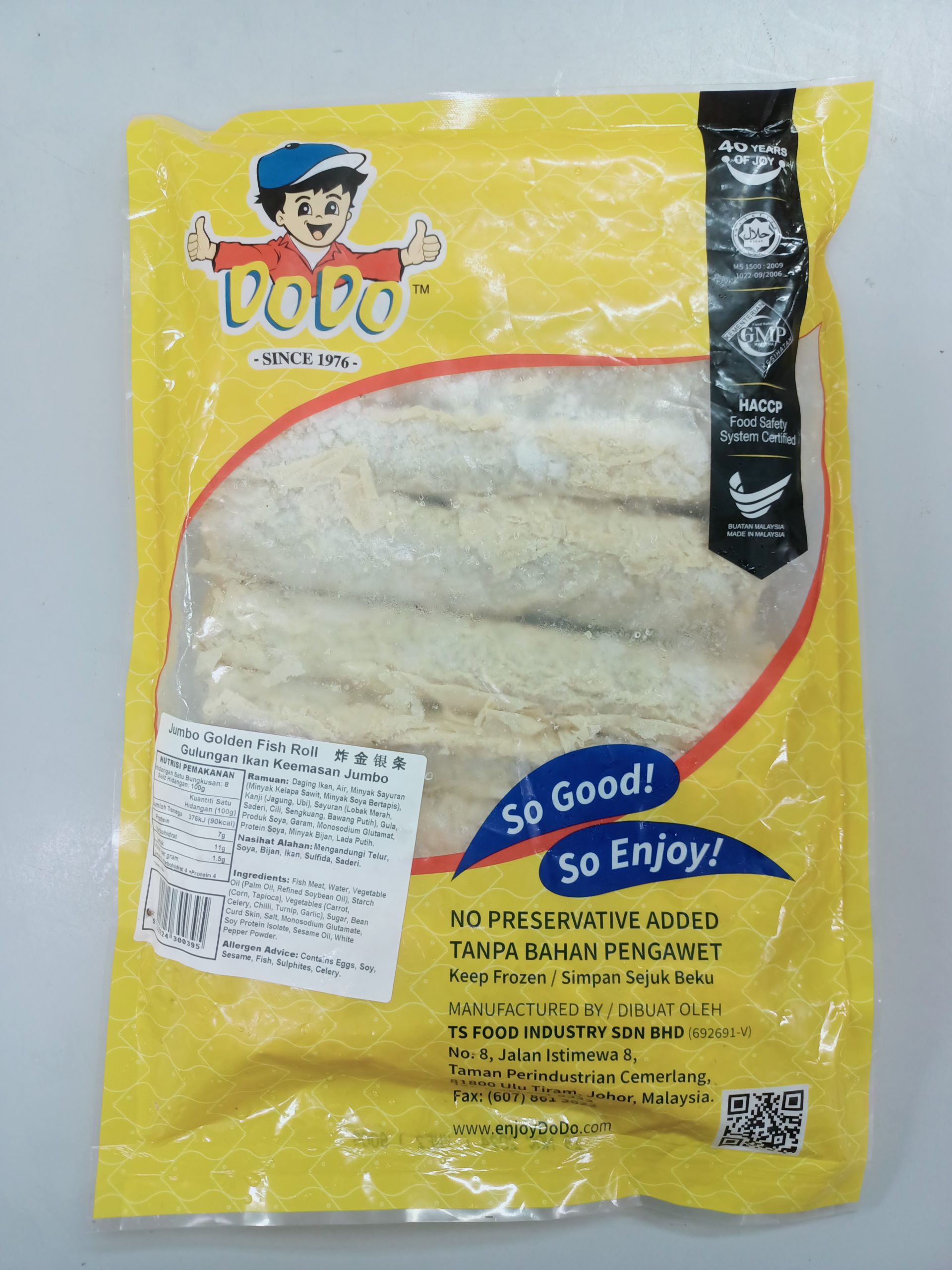 DO JUMBO GOLDEN FISH ROLL 800GM – C&S Frozen Food