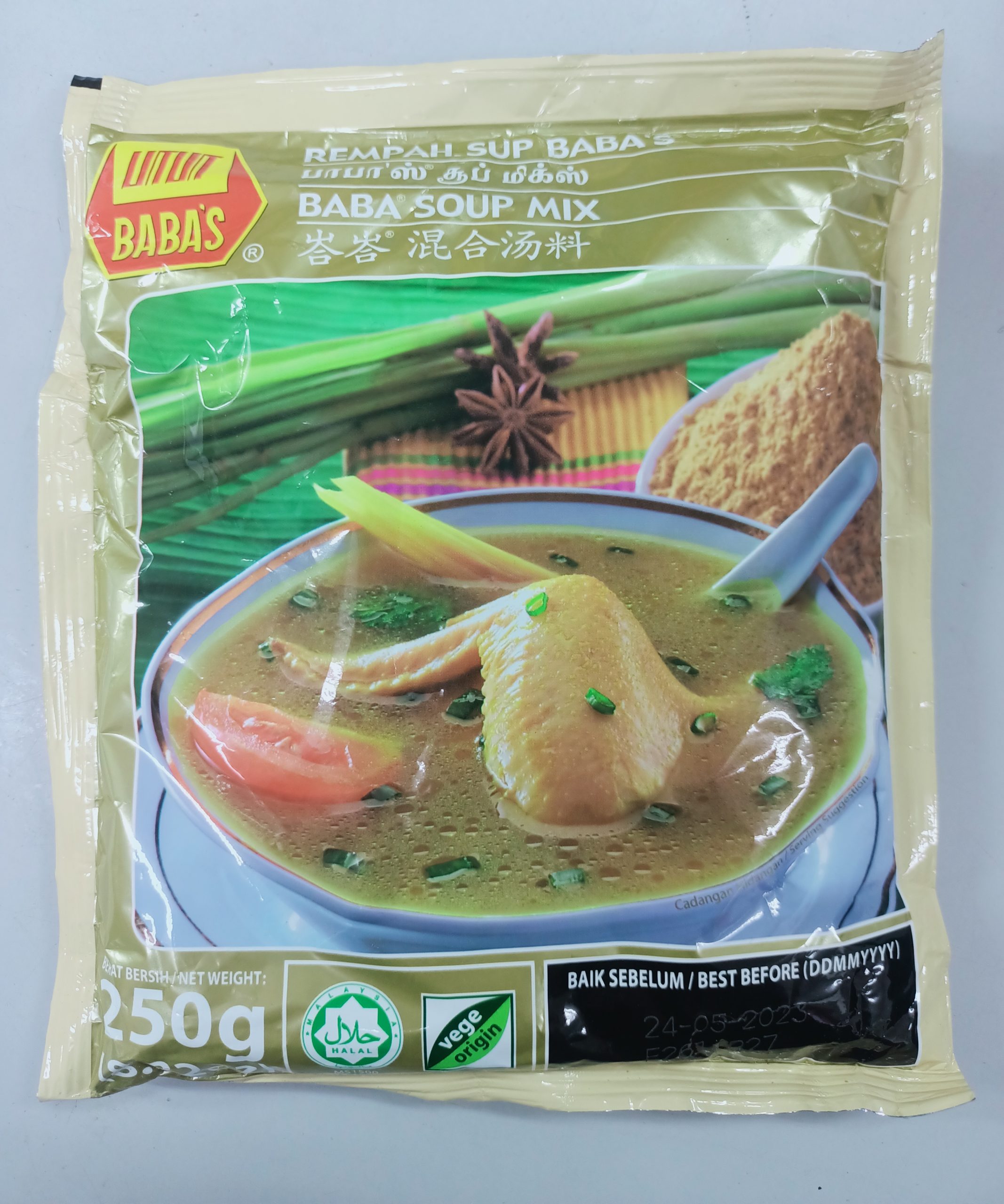 BABA’S REMPAH SUP 250GM – C&S Frozen Food