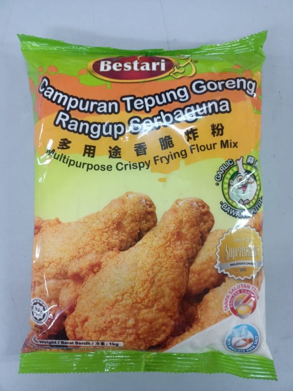 BESTARI TEPUNG AYAM GORENG GARLIC 1KG – C&S Frozen Food